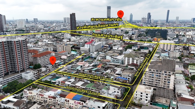 ขายบ้านพระราม3 เป็นตึกแถว3ชั้น ซอยสาธุประดิษฐ์15 แยก6 ใกล้เซ็นทรัล พระราม 3 เพียง 5 นาที