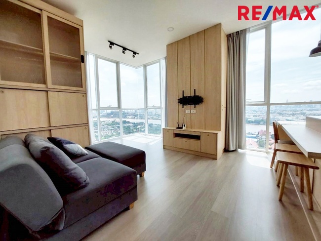 ขายคอนโดวิวแม่น้ำเจ้าพระยา ห้องมุม ชั้นสูง โครงการ De Lapis Charan 81