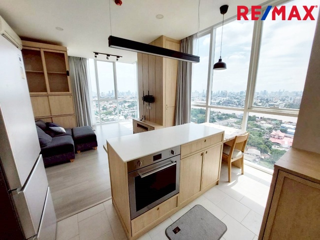 ขายคอนโดวิวแม่น้ำเจ้าพระยา ห้องมุม ชั้นสูง โครงการ De Lapis Charan 81