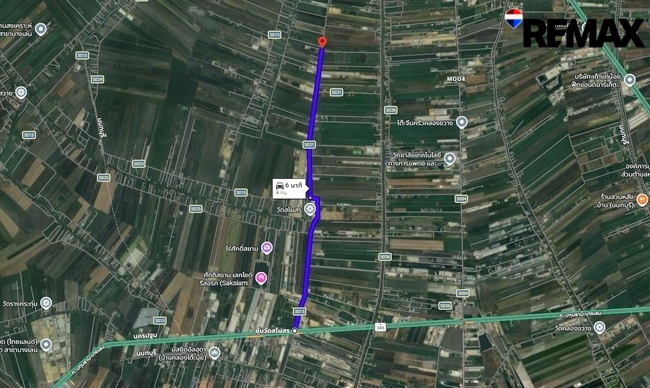 ขายที่ดินเปล่า 13 ไร่ 1 งาน 71 ตร.วา ผังสีม่วง อ.ไทรน้อย จ.นนทบุรี ที่แปลงสวยติดถนน2ด้าน ราคาดีมาก