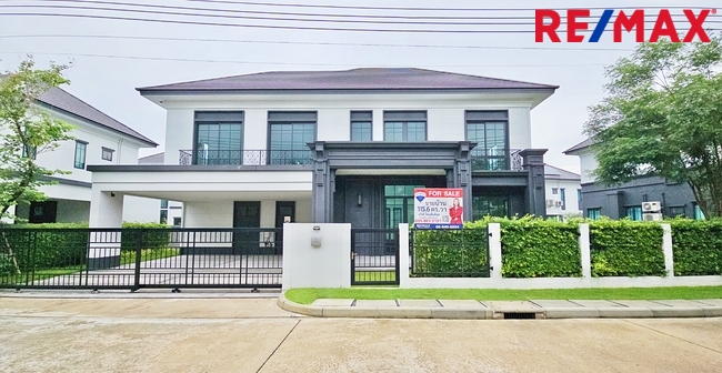 ขาย บ้านเศรษฐสิริ ราชพฤกษ์-สาย1 (Setthasiri Ratchaphruek Sai1) เครือแสนสิริ 116 ตร.วา 340 ตร.ม. บ้านใหม่ หลังใหญ่ อยู่ถนนเมน เดินถึงส่วนกลาง ไม่เคยเข้าอยู่ บ้านนวัตกรรมบ้านสีเขียว