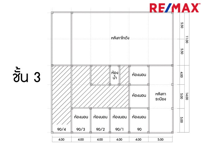อาคารสำนักงาน5คูหาพร้อมโกดัง 157 ตารางวา ถ.บางกรวย ไทรน้อย หน้าหมู่บ้านบัวทองแลนด์ ตกแต่งต่อเติมพร้อมใช้งาน 3ชั้น มีชั้นลอย ดาดฟ้า 1,443 ตารางเมตร ใกล้แม็คโครบางบัวทอง