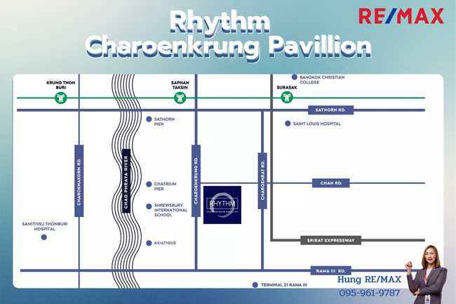 New! 2024 Condo Rhythm Charoenkrung Pavillion คอนโดวิวแม่น้ำ 98.85 Sq.m. 2ห้องนอน Fully Furnish **ขายขาดทุน ห้องใหม่มาก // วิวแม่น้ำเจ้าพระยา ทำเลดี บนถนนเจริญกรุง ราคาดี พร้อมอยู่ เพียง 17.5 Millions Baht