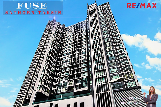 New! 2024 คอนโด ฟิวส์ สาทร ตากสิน (Condo FUSE Sathorn-Taksin) 35 Sq.m. 1 Bed 24Fl. BTS Wongwian Yai ถนนกรุงธนบุรี เดินทางเข้าเมืองง่าย 10นาที Price 3.4 MB.